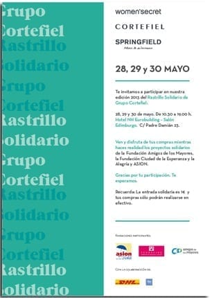 Amigos de los Mayores participa en el Rastrillo Solidario del Grupo Cortefiel