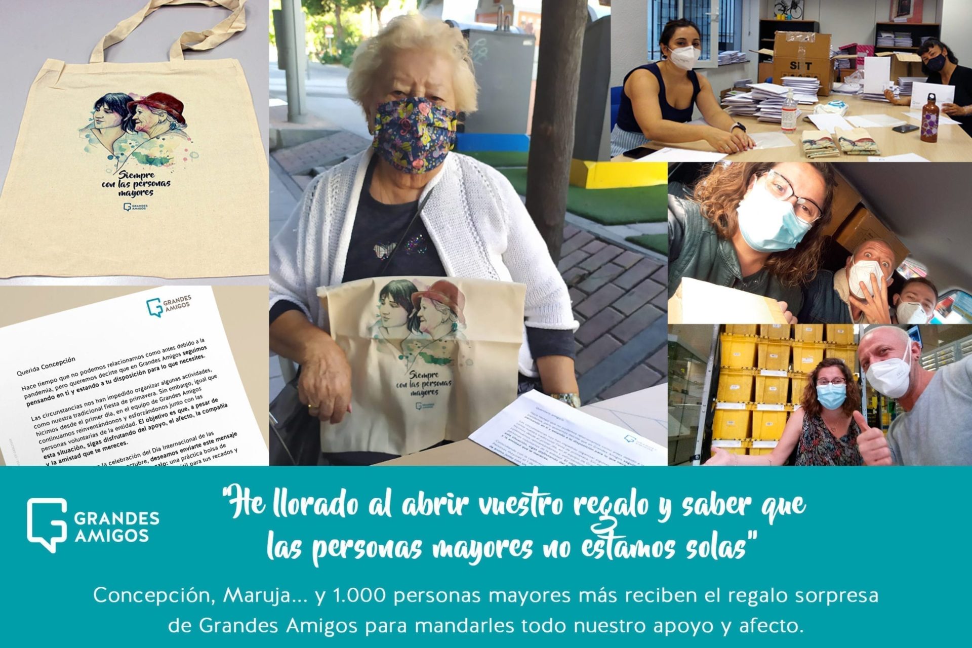 “Siempre con las personas mayores”: el mensaje de apoyo y ánimo a los que más se lo merecen