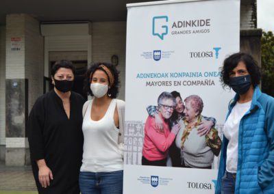 Adinkide, más de un año acompañando a las personas mayores en Tolosa