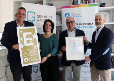 Fundación Grandes Amigos obtiene el Sello EFQM 200 por primera vez gracias a una gestión excelente, innovadora y sostenible